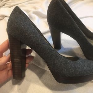 Banana Republic grey wool heals